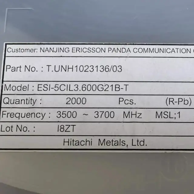 Alt view image 2 of 2 - ESI-5CIL3.600G21B-T 3500-3700MHZ 3.5-3.7 3.6G RF Isolators 5*5