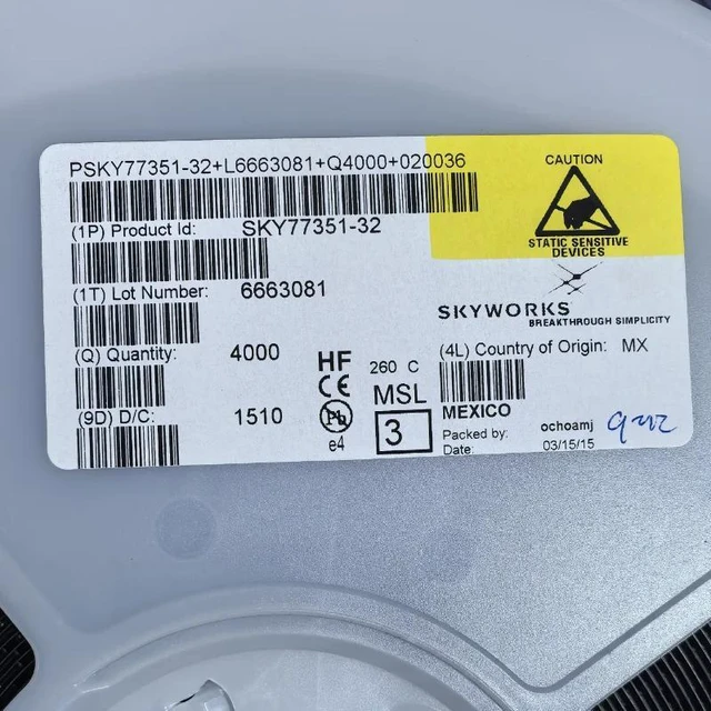 Alt view image 2 of 2 - 10/PCS SKY77351-32 SKY77351 QFN POWER AMPLIFIER MODULE FOR QUAD-BAND GSM / GPRS / EDGE