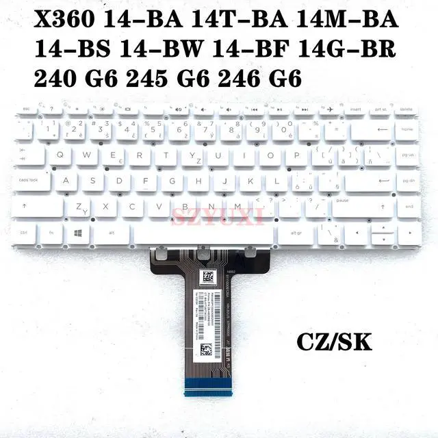 Main image of CZ/SK laptop keyboard ForPavilion X360 14-BA 14T-BA 14M-BA 14-BS 14-BW 14-BF 14G-BR 240 G6 245 G6 246 G6