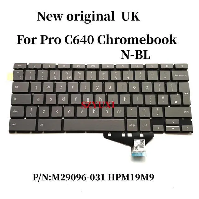 Alt view image 2 of 3 - 100%UK ForPro C640 Chromebook laptop keyboard M29096-031 HPM19M9 BIG ENTER no-backlight