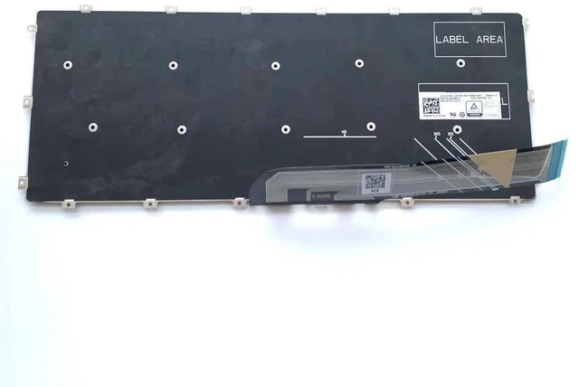 Alt view image 3 of 4 - 100%US English For Inspiron 5480 5481 5482 5485 5488 Laptop Keyboard No-backlight V04YJ 0V04YJ NSK-ER0SW