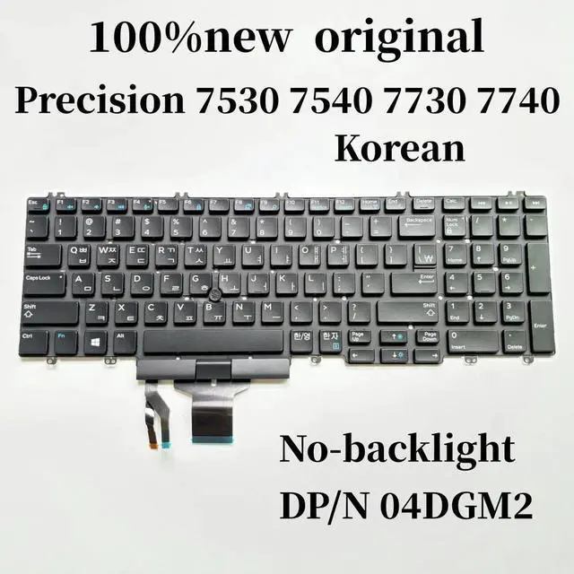 Main image of 100%Korean For Precision 7530 7540 7730 7740 laptop keyboard no-backlight 4DGM2 04DGM2