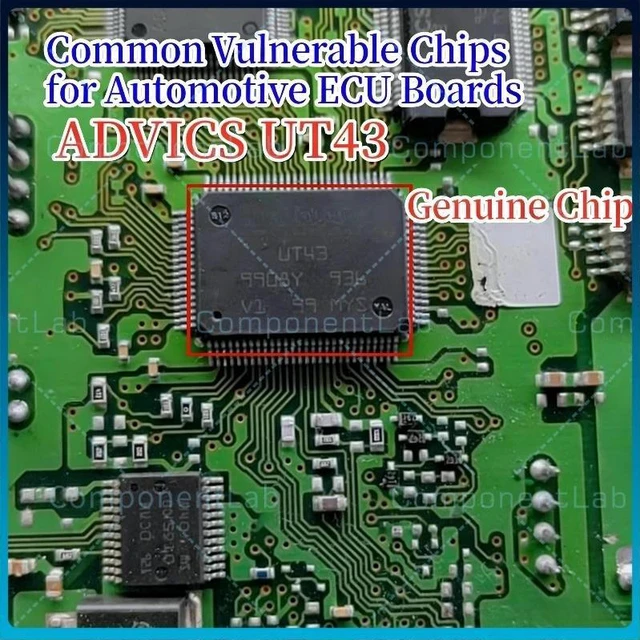 Alt view image 2 of 3 - UT43 ADVICS For Toyota model RAV4 Prado ABS Computer Vulnerable power chip