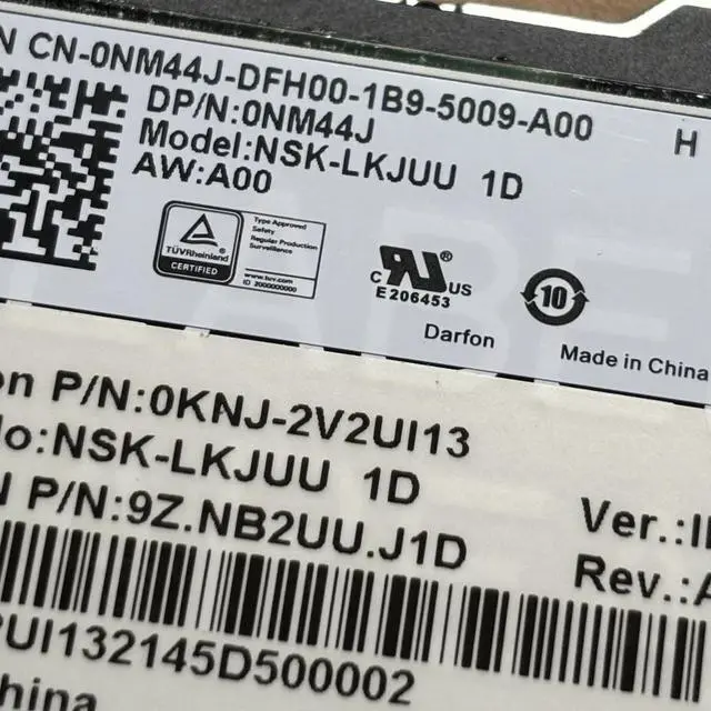 Alt view image 3 of 3 - 100%US English For Latitude 5430 7330 Rugged laptop keyboard No-backlight NSK-LKJUU NM44J 0NM44J