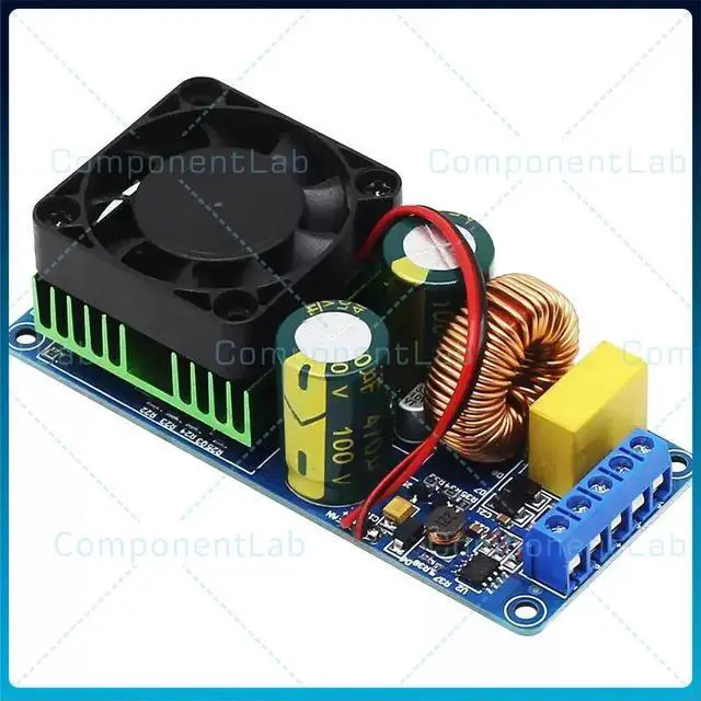 Main image of IRS2092S digital power amplifier board, single-channel with 500W power output, D-class HIFI audio amplification module