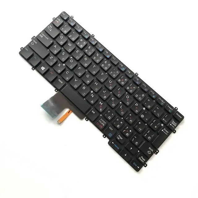 Alt view image 2 of 4 - 100%JP Japanese For latitude E7370 7370 keyboard with backlight NSK-LZABC 9CFD7 09CFD7
