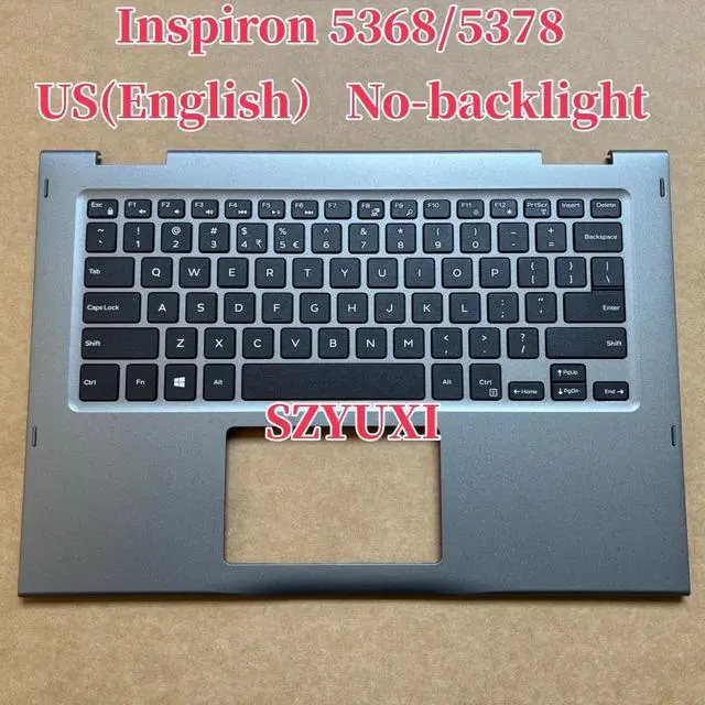 Alt view image 2 of 3 - 100%US English For Inspiron 5368 5378 laptop keyboard Palmrest Assembly No-backlight JCHV0 0JCHV0
