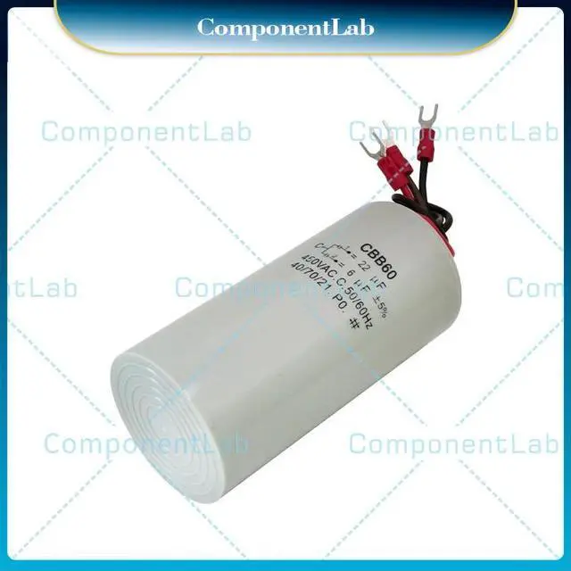 Alt view image 3 of 3 - CBB60 450VAC22UF + 6UF three-wire dual capacitor motor crane basket hoist crane starting capacitor