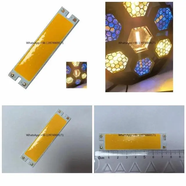 Main image of 19×75mm 60W 2A 30-34V Warm White Aluminum PCB LED Substrate Board For Outdoor Floodlight Spotlight