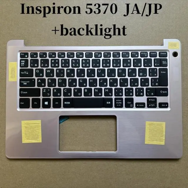 Main image of 100%JA JP For Inspiron 5370 laptop keyboard Palmrest Assembly TOP cover with backlight 5WXM1 503HT