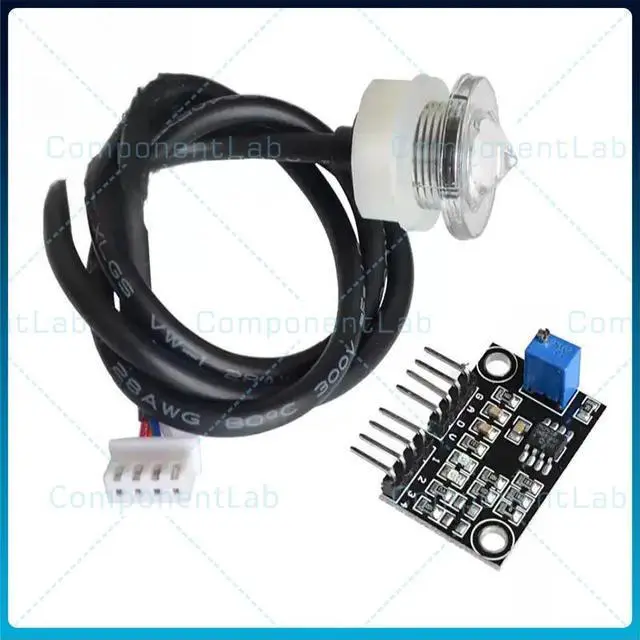Main image of 2pcs Water level sensor module with digital signal output, including cable and electronic components detector