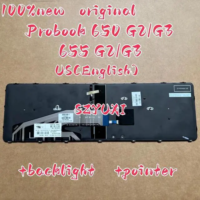 Alt view image 2 of 3 - 100%US English ForProbook 650 G2 G3 655 G2 G3 laptop keyboard backlight pointer