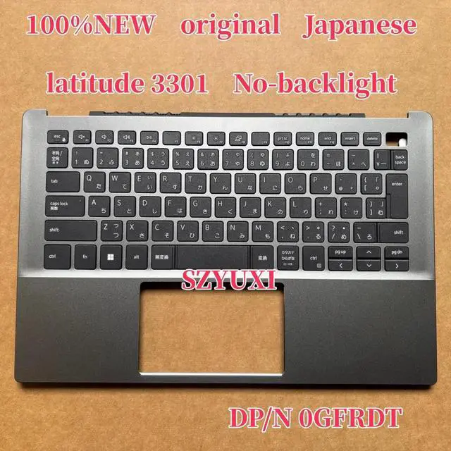 Alt view image 2 of 3 - 100%JA JP Japanese For latitude 3301 laptop keyboard Palmrest Assembly TOP cover C case No-backlight GFRDT 0GFRDT