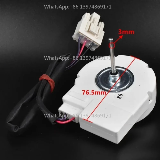 Alt view image 3 of 3 - Cooling Fan Motor For Refrigerator 50240401000Q DC 12V 4W ZWF-02-4 Fridge Radiator Freezer Parts