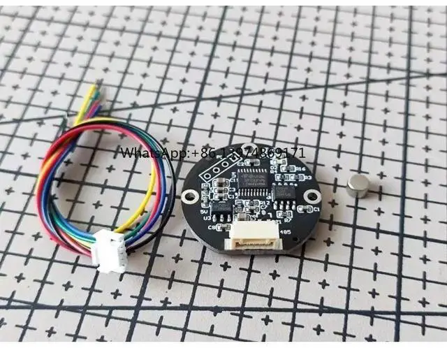 Main image of Magnetic Encoder, Angle Sensor, MT6816, High Precision 14-bit, RS485, MODBUS Communication