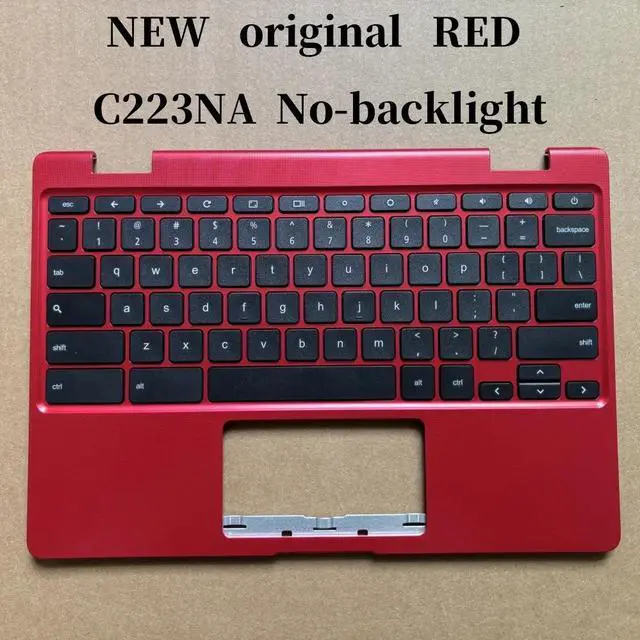 Main image of 100%US English For Chromebook C223 C223N C223NA laptop keyboard Palmrest Assembly TOP cover C case No-backlight