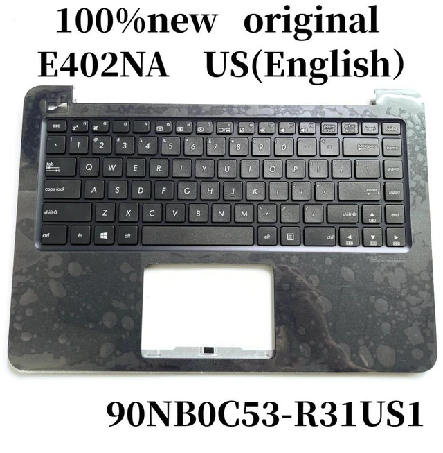 Alt view image 2 of 4 - 100%US English For E402 E402N E402NA Laptop keyboard Palmrest Assembly top cover C case BLUE 90NB0C53-R31US1