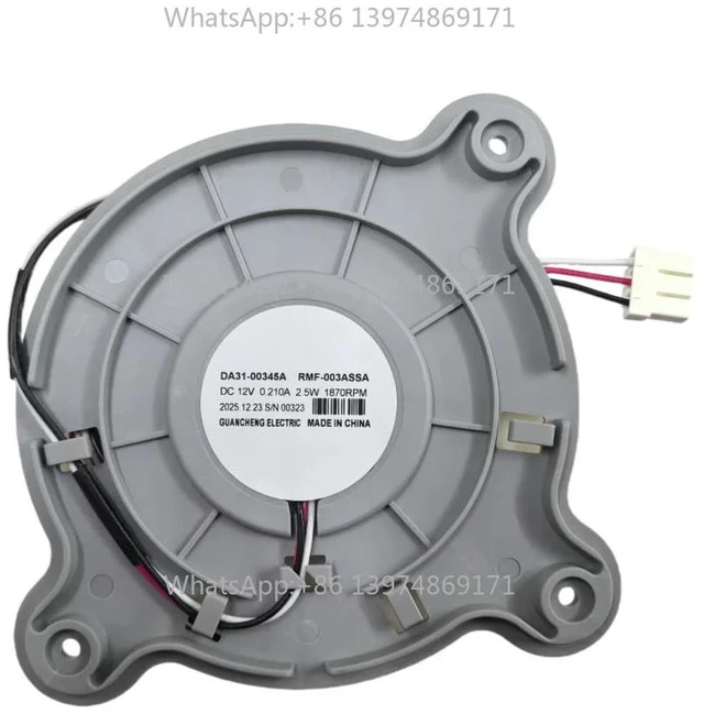 Alt view image 2 of 4 - For Refrigerator Cooling Fan DA31-00345A Fridge Radiator RMF-003ASSA DC12V Freezer Parts