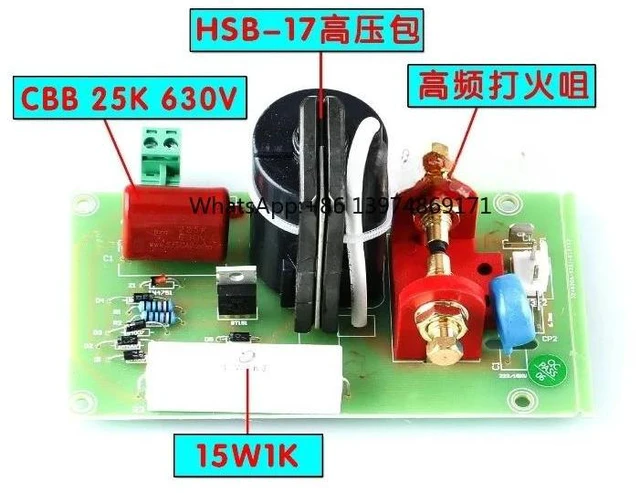 Alt view image 3 of 3 - AC220V Input High Frequency Board Arc Ignition Board Plasma TIG Welding Modification