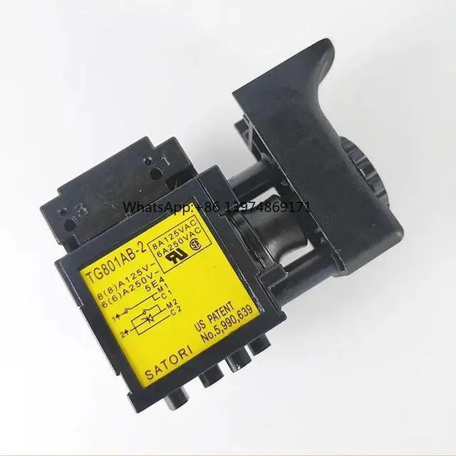 Alt view image 2 of 3 - TG801AB2 Power Tool Driver Switch Replacement Parts | Electric Drill Trigger Control Switch Fittings