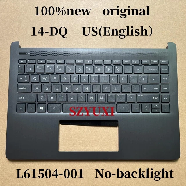 Main image of 100%US English For14-DQ laptop keyboard Palmrest Assembly TOP cover No-backlight L61504-001