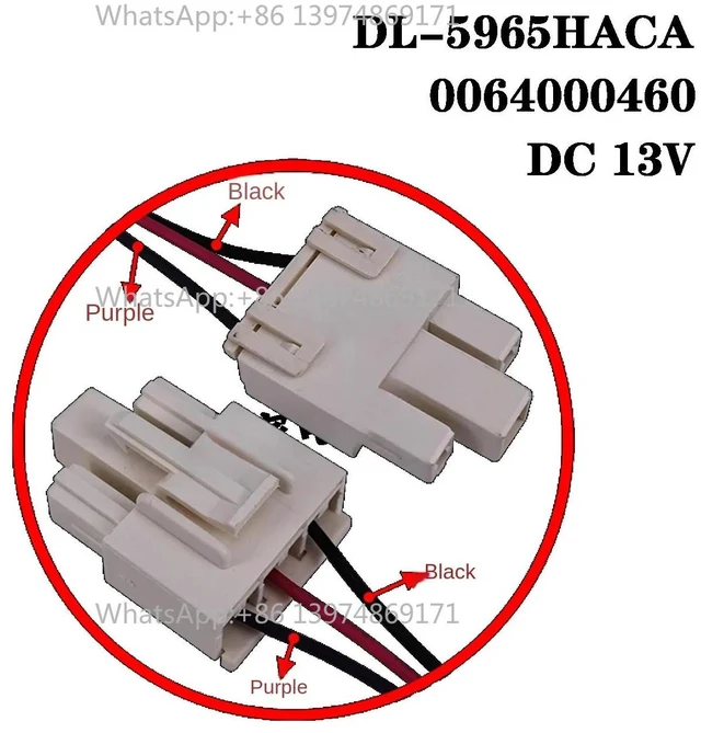 Alt view image 3 of 3 - Cooling Fan Motor DL-5985HACA For Refrigerator 0064000460 DC13V 1160r/min 1.7W Fridge Radiator Freezer Parts
