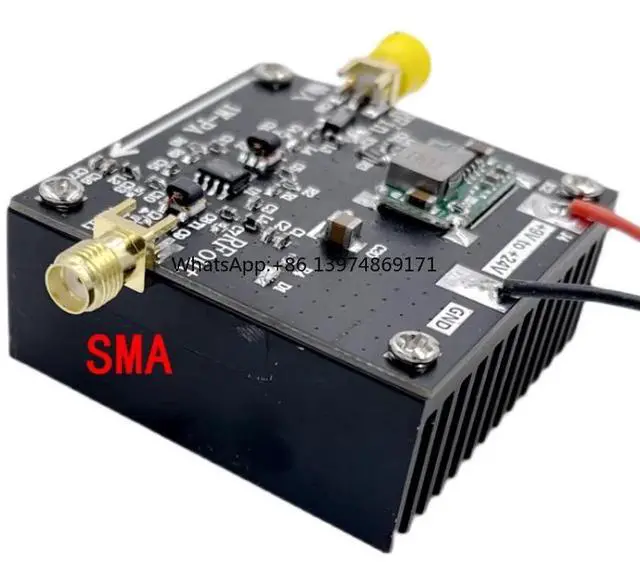 Alt view image 3 of 3 - 1pc 10M-2000MHz 1W power amplifier HF FM VHF UHF frequency modulation transmission broadband RF power amplifier