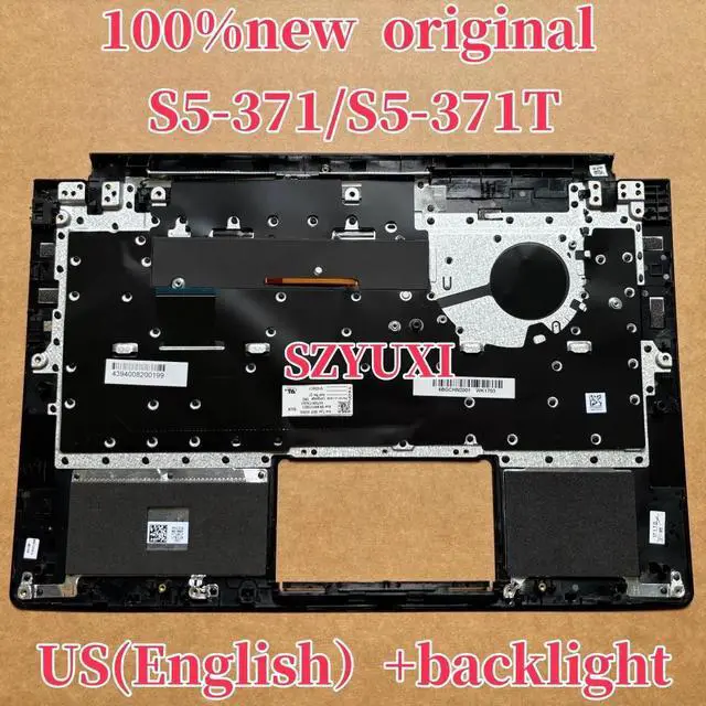 Alt view image 2 of 3 - 100%US English For ASPIRE S5-371 S5-371T Laptop keyboard Palmrest Assembly top cover C case