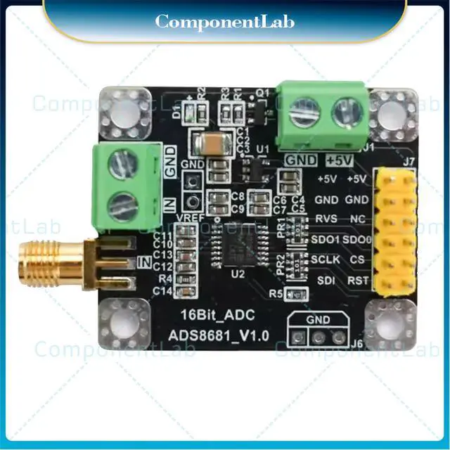 Alt view image 2 of 3 - ADS8681 analog to digital converter 16 bit ADC data acquisition module sample rate 1MSPS single and double stage