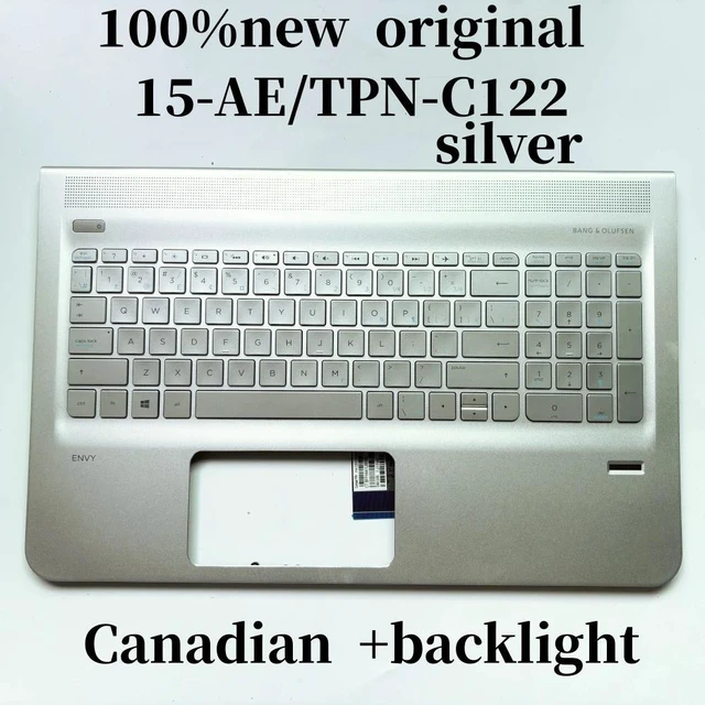 Main image of 100%Canadian TPN-C122 For15-AE Laptop Keyboard Palmrest Upper TOP Cover with-backlight 812726-DB1