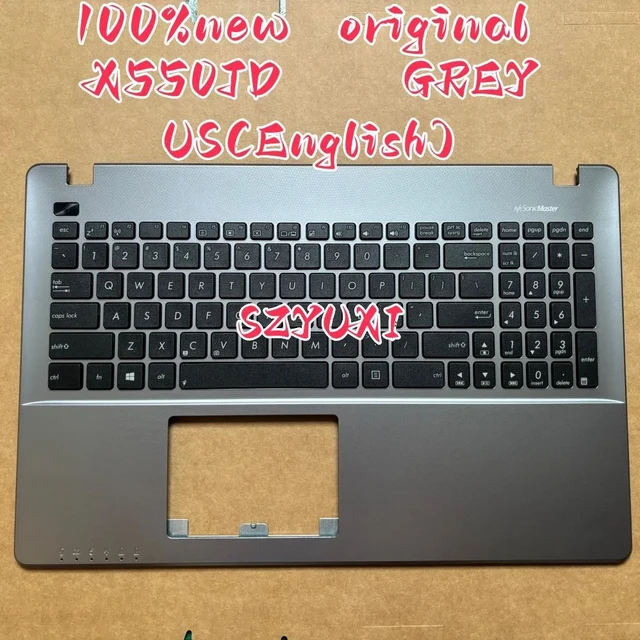 Main image of 100%US English Grey For X550 X550J X550JD laptop keyboard Palmrest Assembly TOP cover C case No-backlight 90NB0671