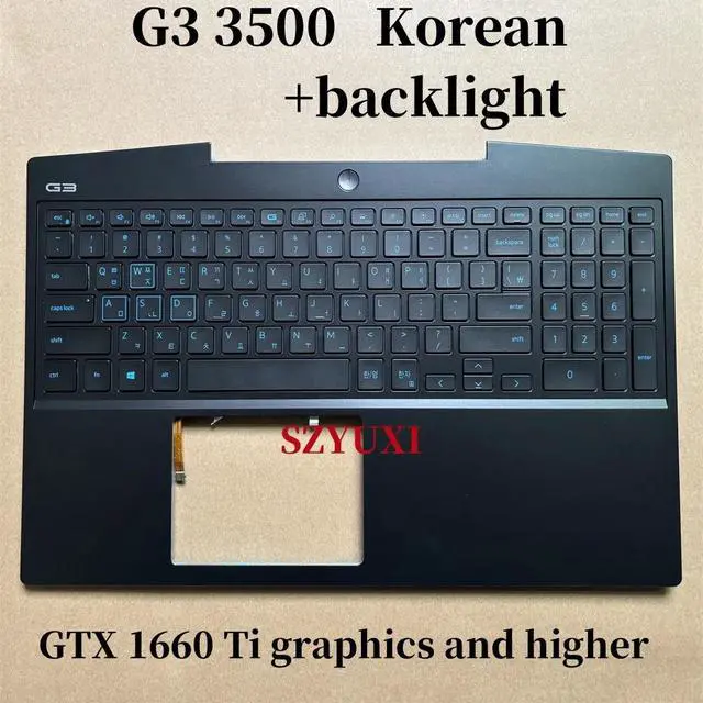 Alt view image 2 of 3 - 100%Korean For G3 3500 laptop keyboard Palmrest Assembly TOP cover C case backlight C952V 2DPKM