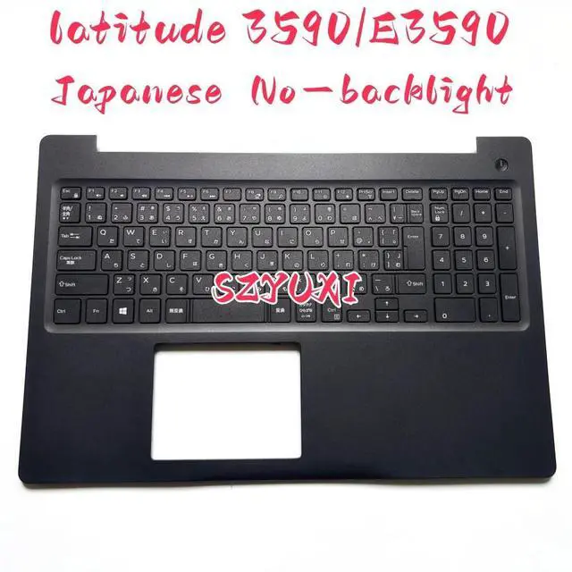 Main image of 100%JP Japanese For latitude 3590 laptop keyboard Palmrest Assembly TOP cover No-backlight V5YGX 0V5YGX