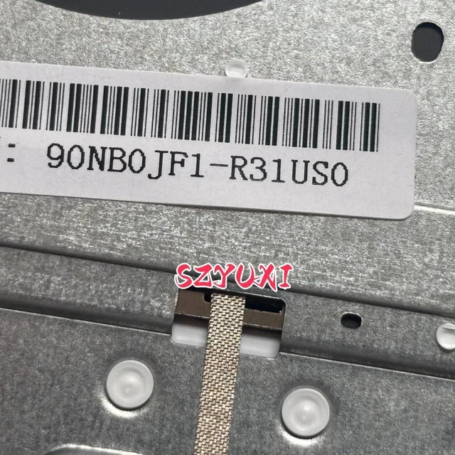 Alt view image 3 of 3 - 100%US English GOLD For X330 X330UA laptop keyboard Palmrest Assembly TOP cover C case backlight 90NB0JF1