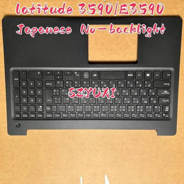 Alt view image 3 of 3 - 100%JP Japanese For latitude 3590 laptop keyboard Palmrest Assembly TOP cover No-backlight V5YGX 0V5YGX
