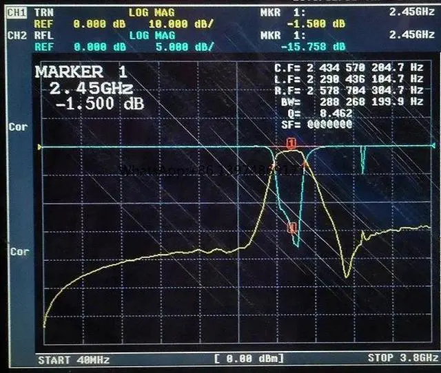 Alt view image 3 of 3 - 1PC 2.4GHz 2450MHz RF coaxial bandpass filter/ SMA for WiFi Bluetooth Zigbee Signal