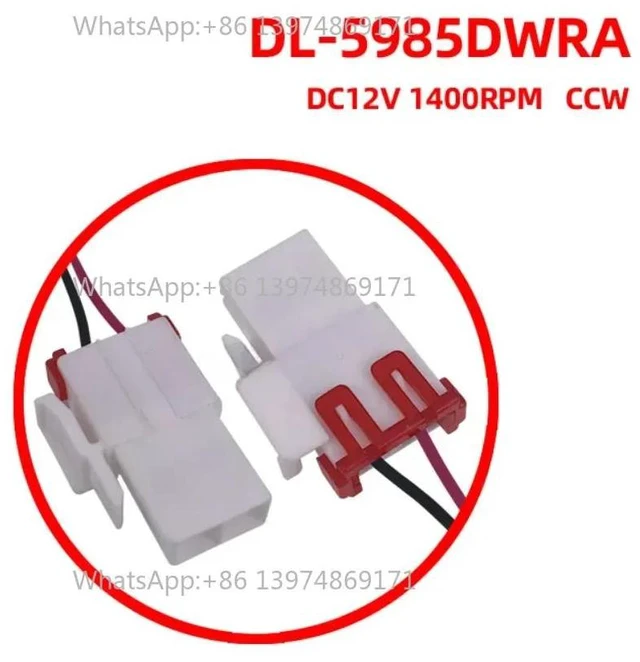 Alt view image 2 of 3 - Cooling Fan Motor For Refrigerator DL-5985DWRA DV12V 1400RPM Fridge Radiator Freezer Parts