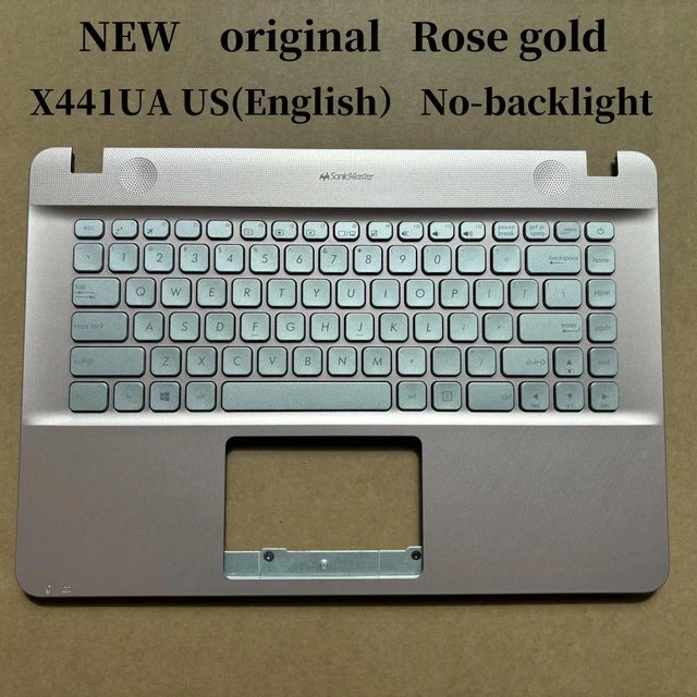 Main image of 100%Rose gold US English For X441 X441U X441UA laptop keyboard Palmrest Assembly TOP cover C case No-backlight 90NB0C96