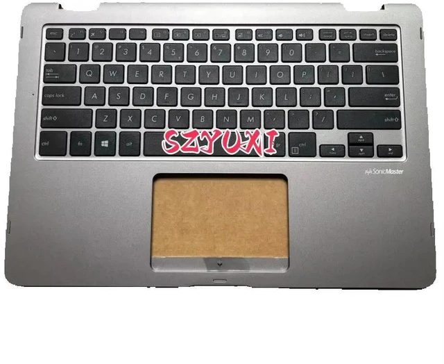 Alt view image 2 of 3 - 100%US English GRAY For TP401 TP401MA TP401MAR laptop keyboard Palmrest Assembly TOP cover C case No-backlight