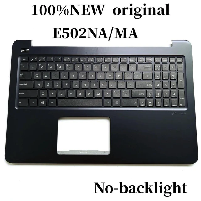 Main image of 100%US English For E502 E502NA E502MA Laptop keyboard Palmrest Assembly Upper C case top cover No-backlight