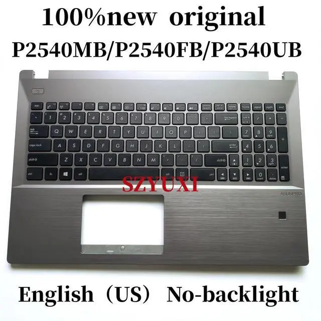 Alt view image 2 of 3 - 100%US English For P2540 P2540UB P2540MB P2540FB laptop keyboard Palmrest Assembly No-backlight 90NX02D2-R31US0