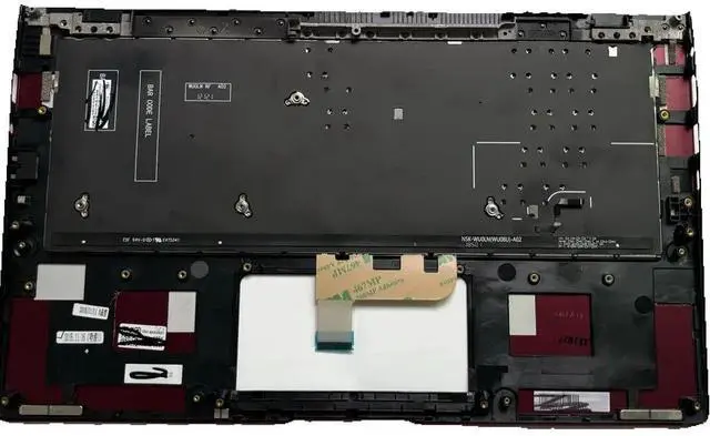 Alt view image 3 of 4 - 100%US English For UX333 UX333FA laptop keyboard Palmrest Assembly top cover C case RED with backlight 90NB0JV6-R31US0