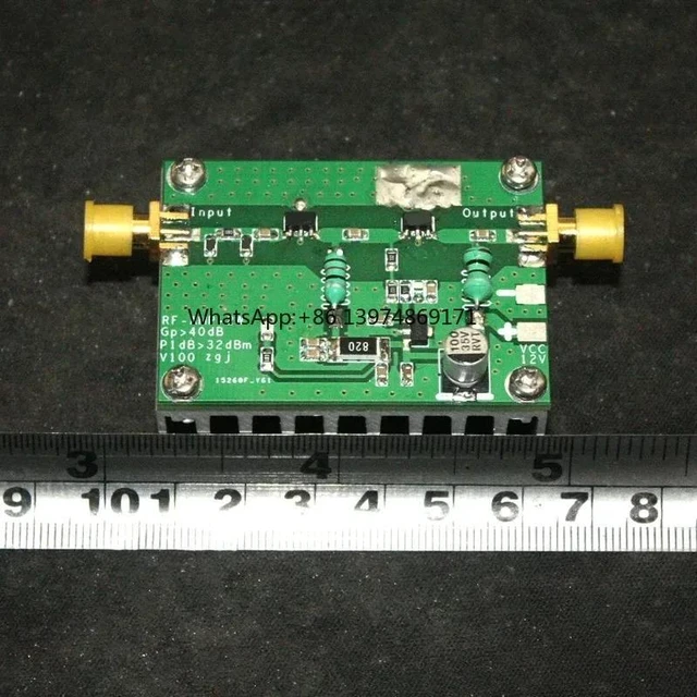 Alt view image 2 of 3 - 600MHz 2W RF Broadband Power Amplifier 40dB High Frequency Signal Amplifier Module