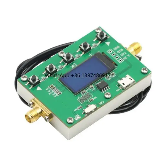 Alt view image 2 of 3 - SMA RF 6G Adjustable Signal Attenuator 0-31.75dB Step OLED Display CNC Shell RF Module