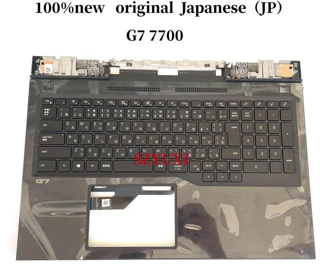 Main image of 100%JP Japanese For G7 7700 laptop keyboard Palmrest Keyboard Assembly with backlight D8XY0