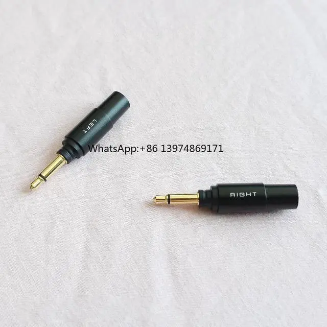 Alt view image 2 of 3 - 1 Pair Full Copper Gold-plated Earphone Pin Male Audio Plug For Yamaha/YH-5000SE Flagship Headphone Connector 5.0mm Hole
