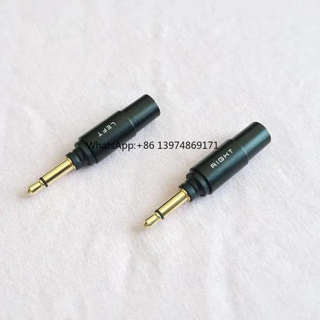 Alt view image 3 of 3 - 1 Pair Full Copper Gold-plated Earphone Pin Male Audio Plug For Yamaha/YH-5000SE Flagship Headphone Connector 5.0mm Hole