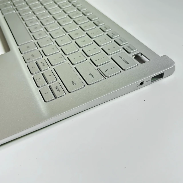 Alt view image 2 of 3 - 100%US English For Inspiron 7391 laptop keyboard Palmrest Assembly top cover C case WITH backlight silver M6T92 RKN9J