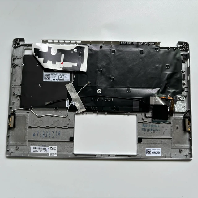 Alt view image 3 of 3 - 100%US English For Inspiron 7391 laptop keyboard Palmrest Assembly top cover C case WITH backlight silver M6T92 RKN9J