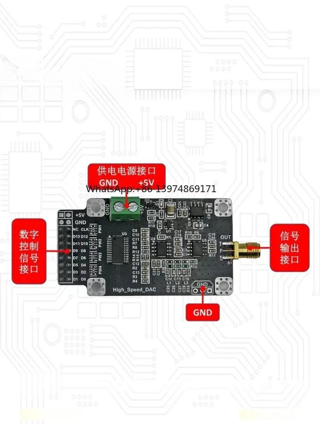 Alt view image 3 of 3 - FPGA for DAC904 high-speed DAC module 14 bit 165M sampling waveform generation digital to analog converter
